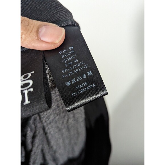 Igor Dobranic Grey Oversized Crop High Elastic Waist Josie Pants Women Size 6/8 - Picture 5 of 7